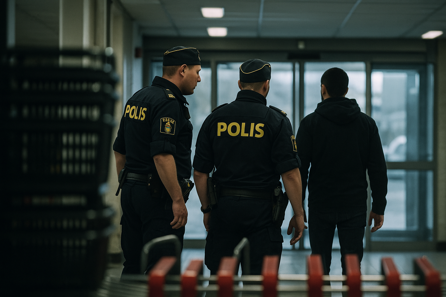 Polisen griper man för butiksstöld i Örebro