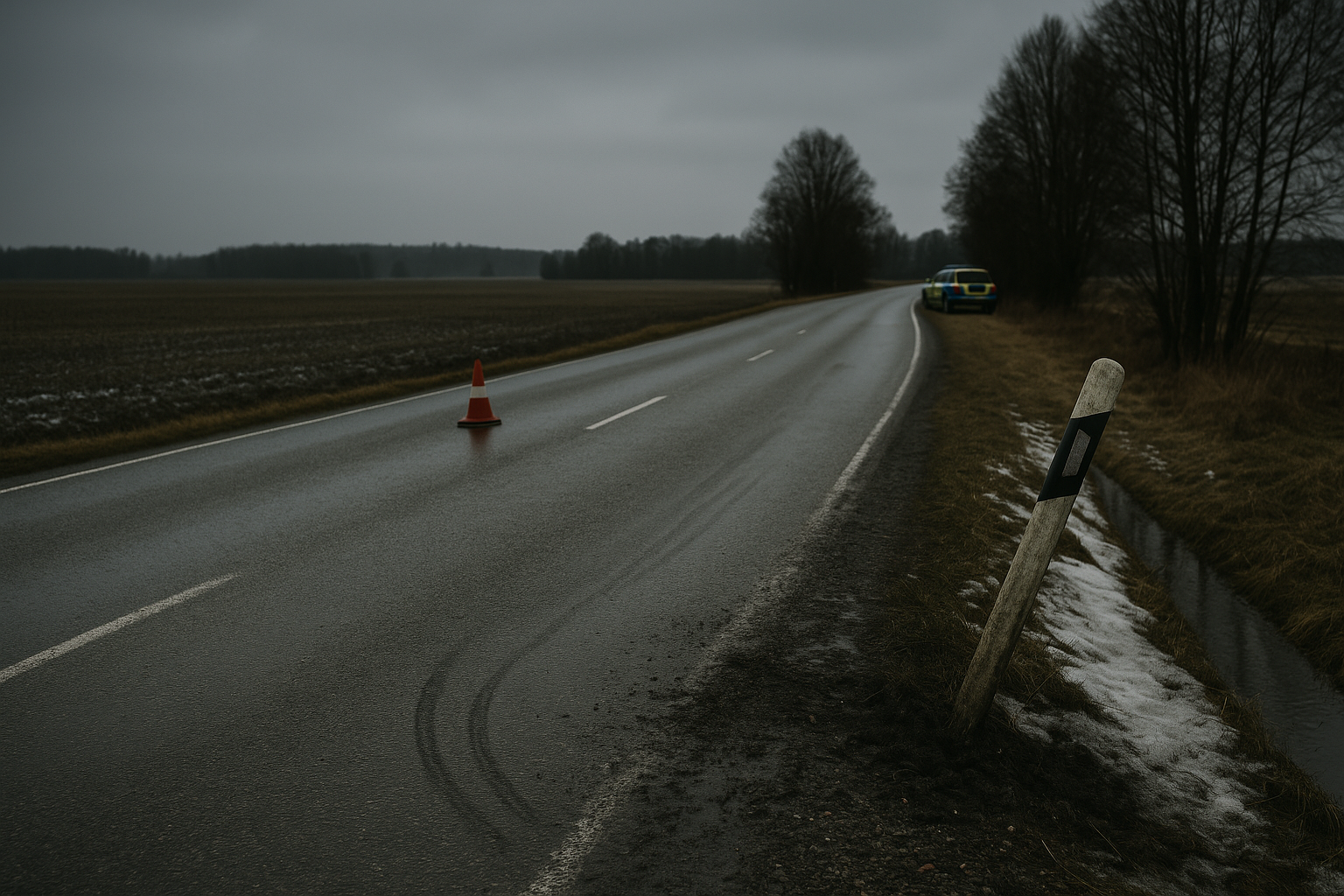 Polisen larmar om trafikolycka vid Vretstorp