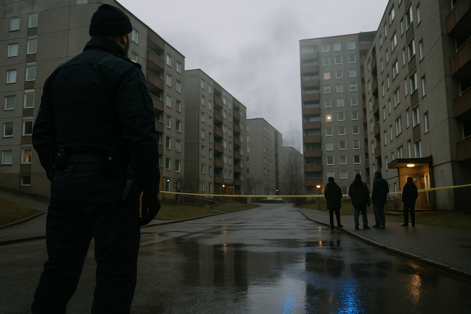 Polis larmas till brand i Brickebacken