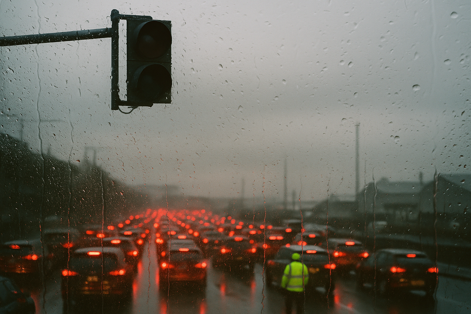 Trafikljus på Bistabron slocknade efter olycka – pendling och handel drabbades
