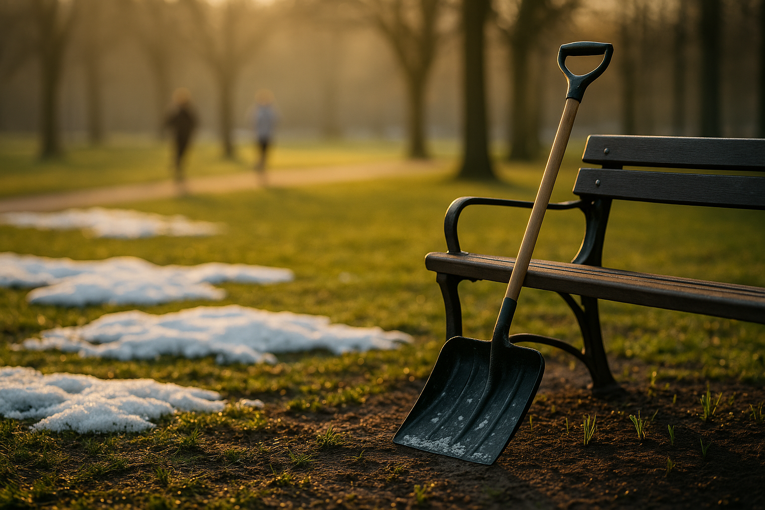 Meteorologisk vår anländer, snöröjning avvecklas, parkupprustning startar