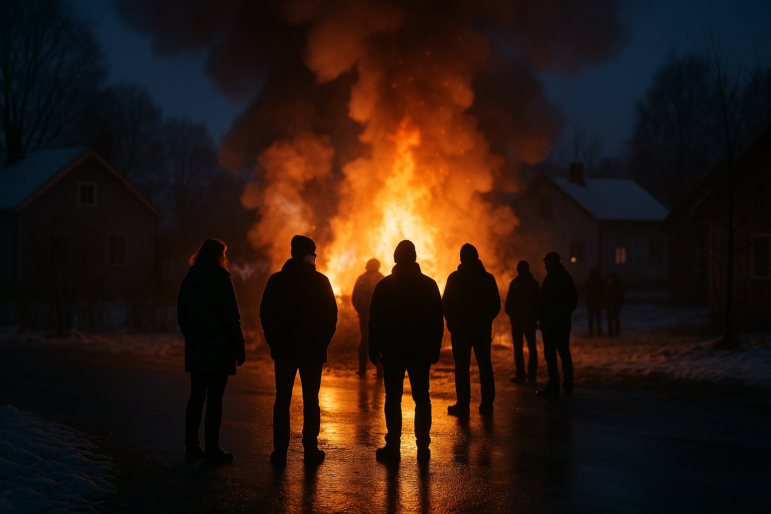Villabrand i Svartå engagerar hela orten