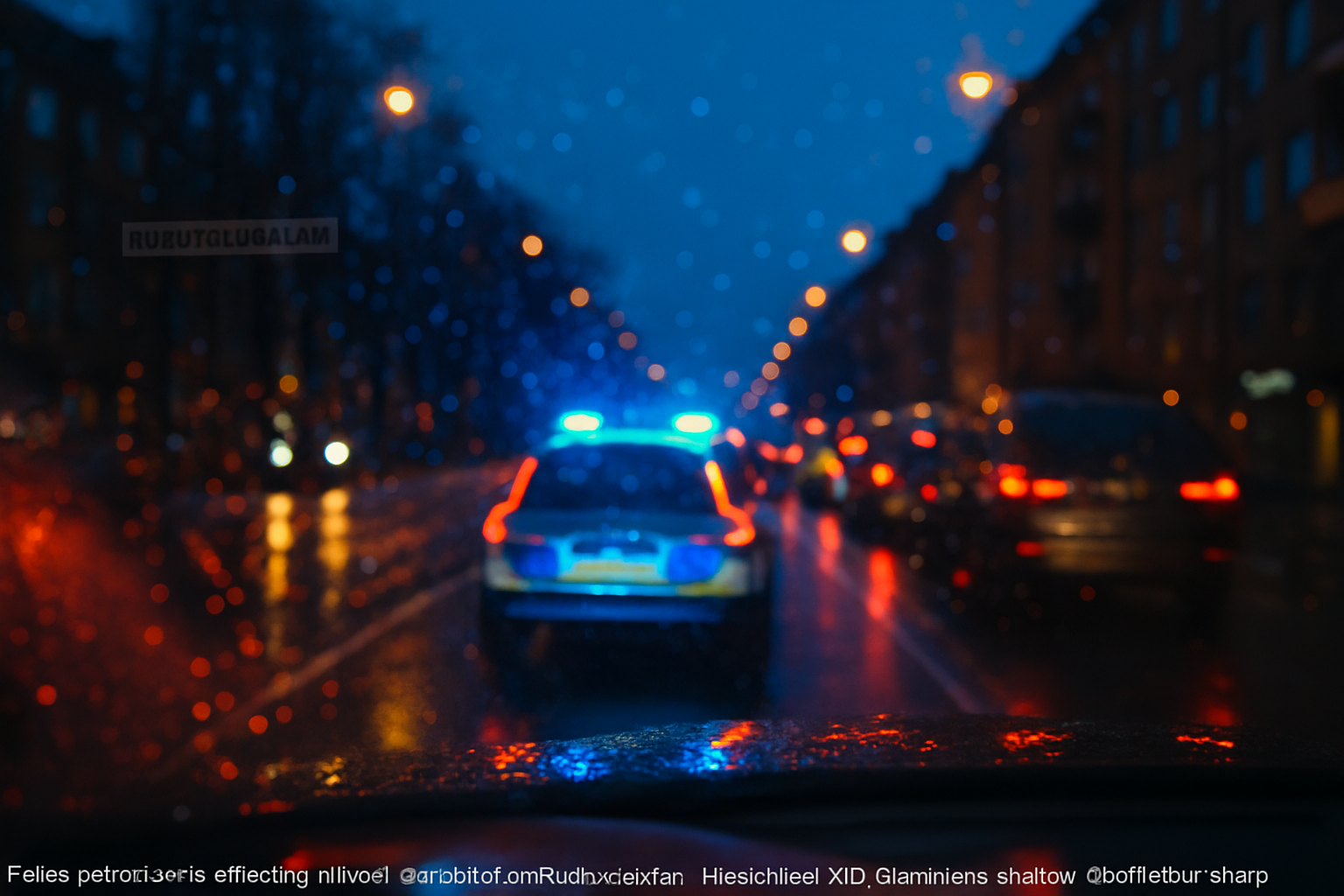 Polisen stoppar misstänkt rattfyllerist under rusningstrafik