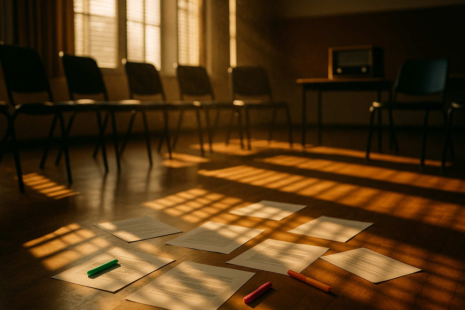 Lärarstudenter skapar scenkonst av radioprogram