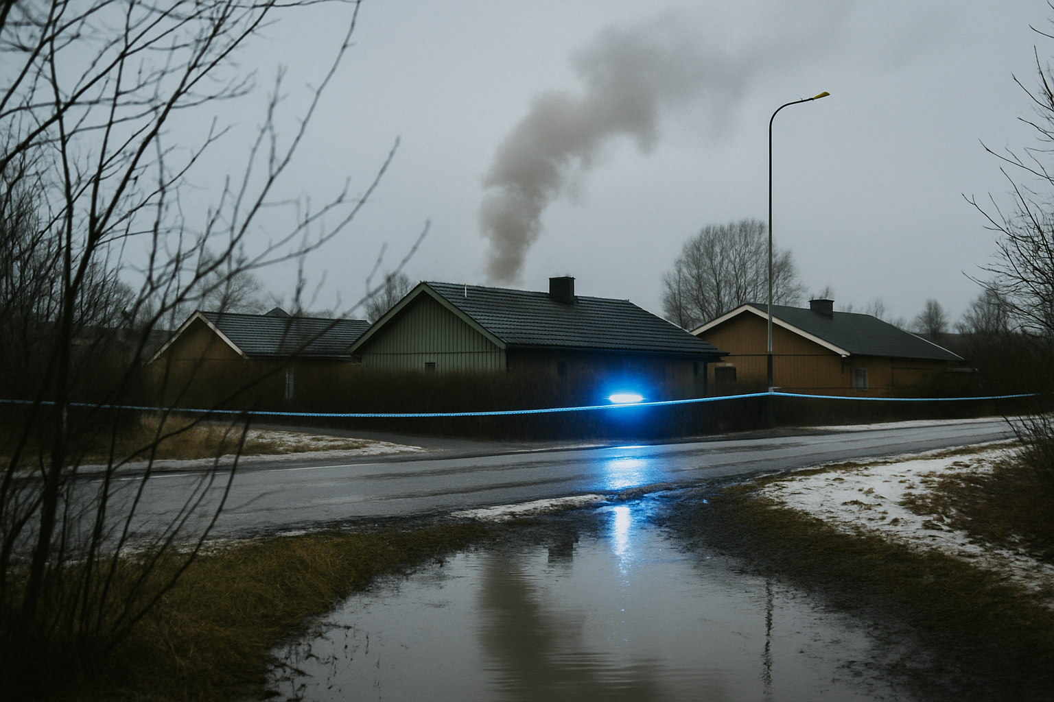 Polisen larmar om brand i Garphyttan