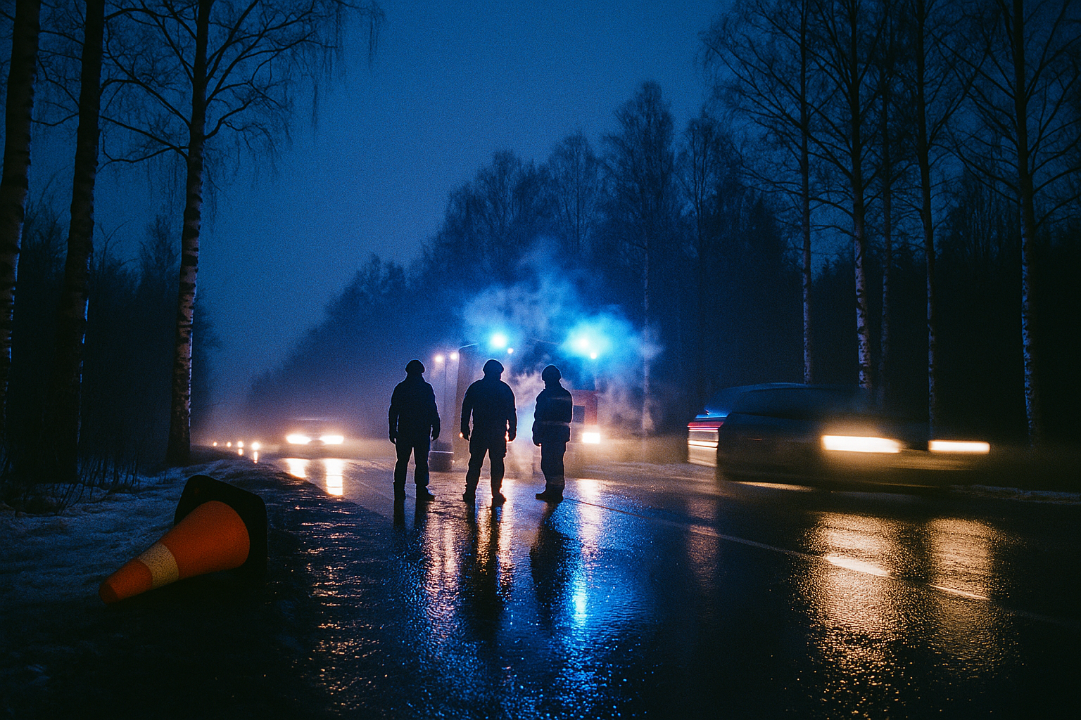 Trafikolycka i Pålsboda orsakar insats och trafikstörningar