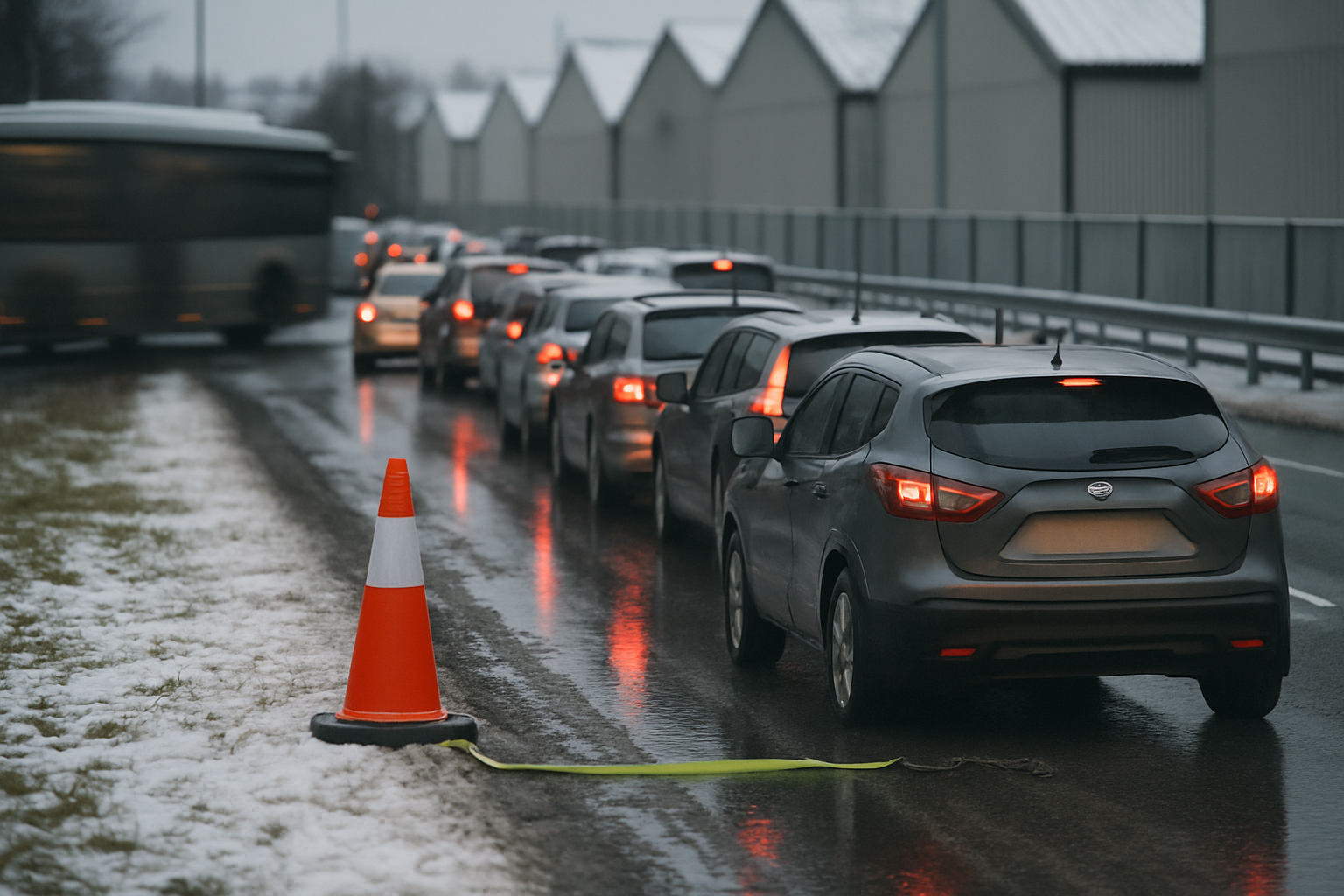 Kökrock i Bista stoppar trafik på sträcka som redan pressar pendlare