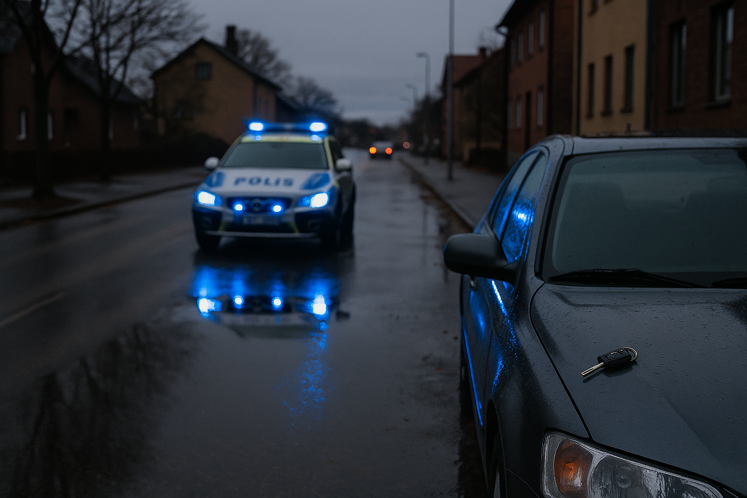 Rattfyllerist stoppad av polis i Hallsberg måndag eftermiddag
