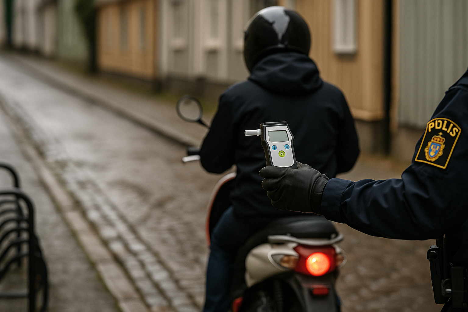 Mopedist blåser positivt i Nora