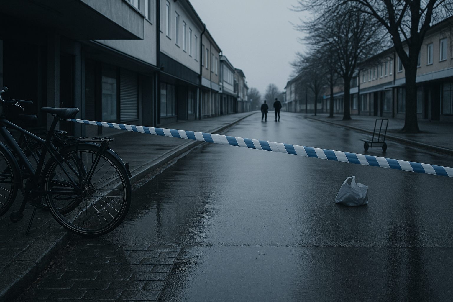 Polisen spärrar av Östra Storgatan efter larm om misstänkt föremål i Hallsberg