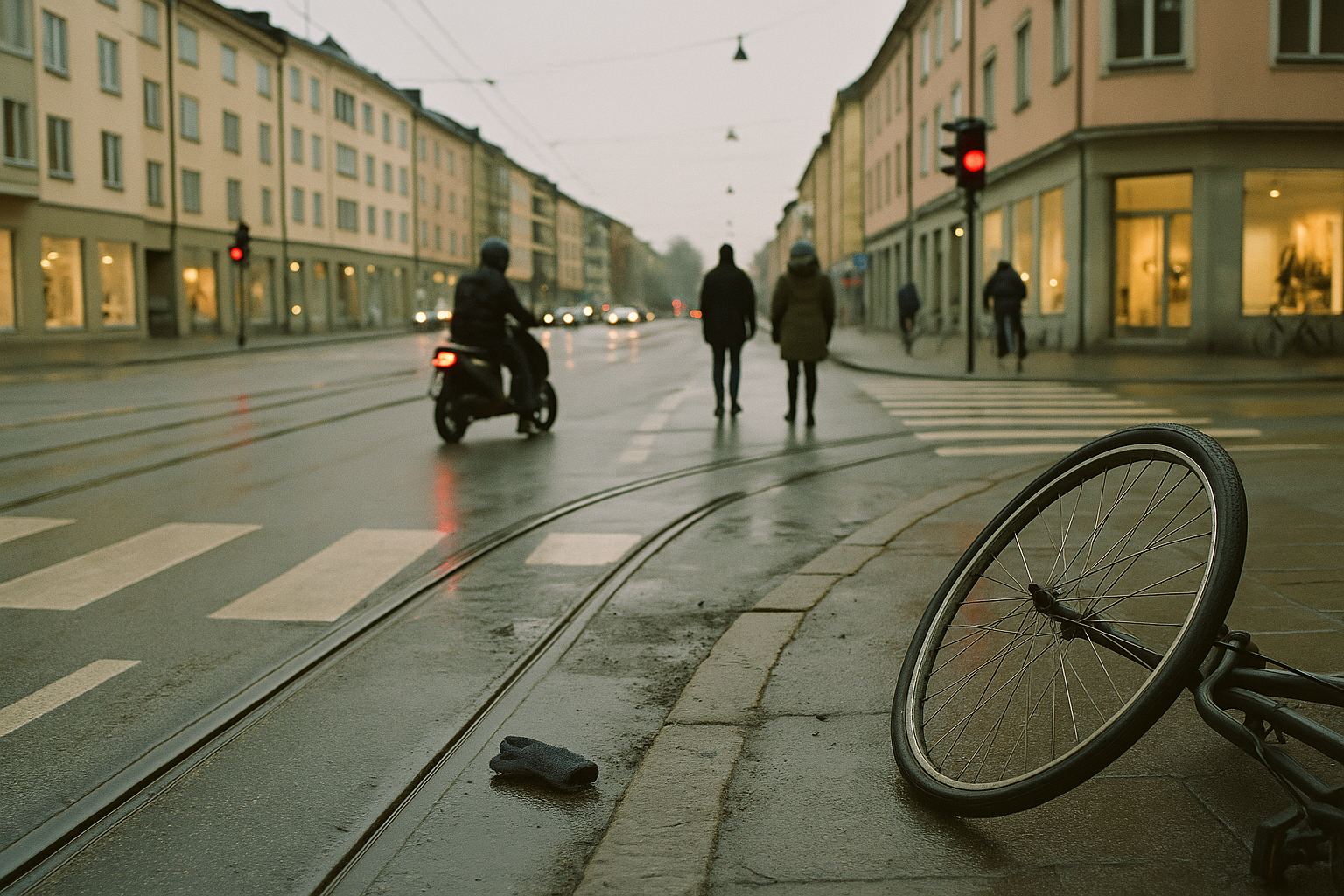 Mopedist och cyklist krockar på Norr i morgonrusning