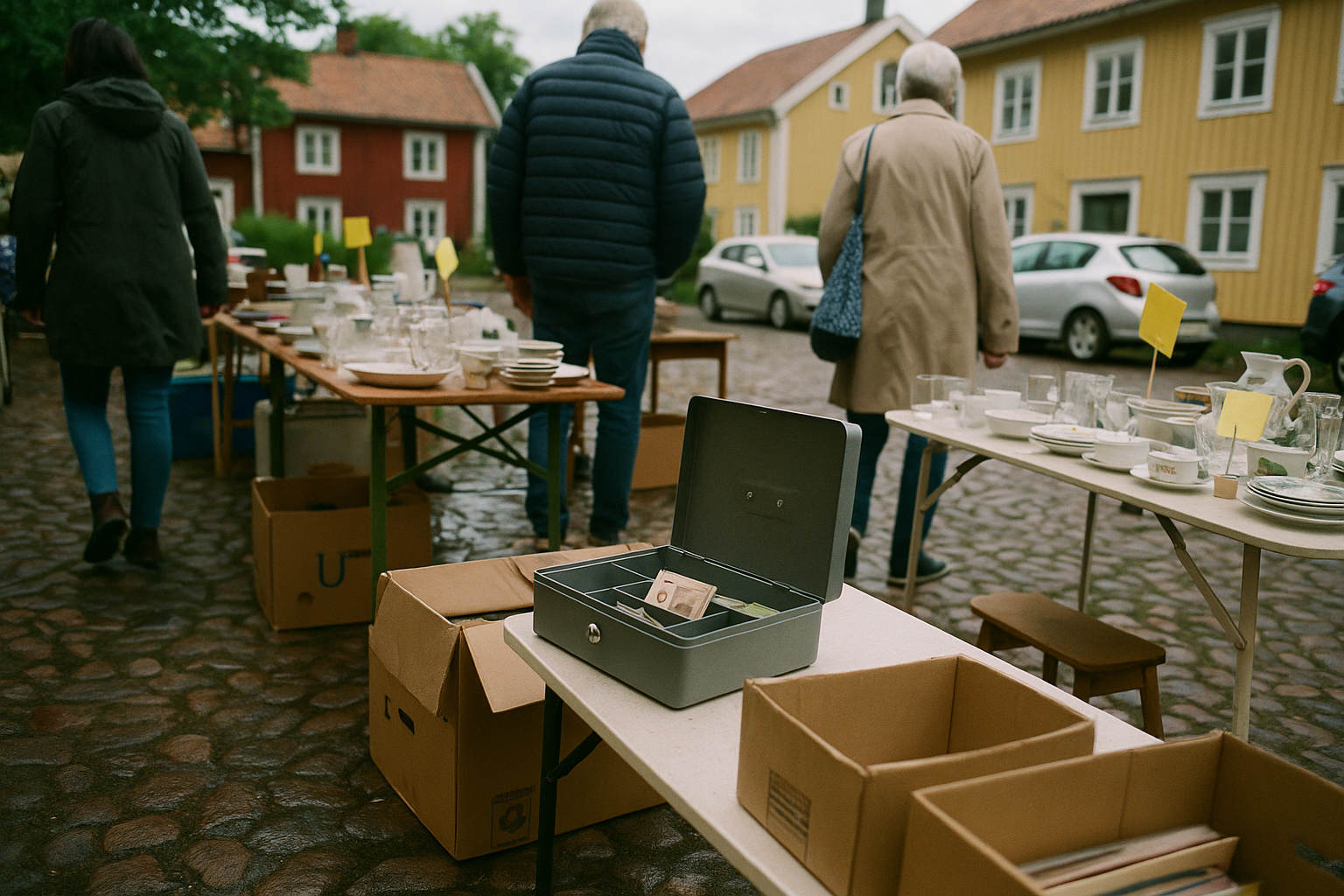 Loppishelg fyller Nora – frågan är vem som tar hem pengarna