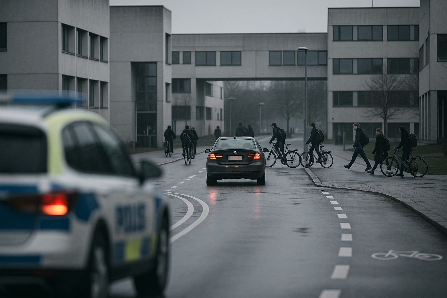 Polisen misstänker rattfylla vid universitetet i Örebro